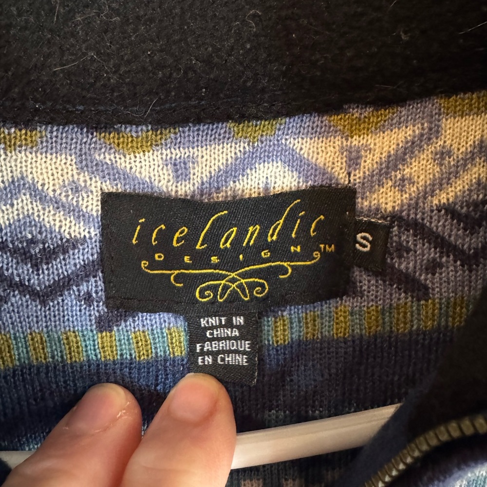 ICELANDIC DESIGNS Fair Isle Wool Full Zip Sweater - Picture 7 of 17